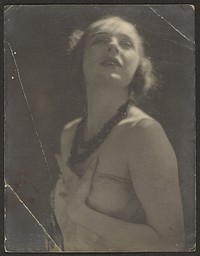 Woman with Bead Necklace by Louis Fleckenstein