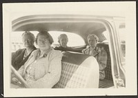 Four Women in Car by Louis Fleckenstein