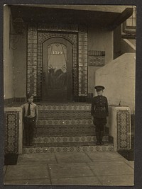 Florence's Boys in front of Fleckenstein's Long Beach Studio by Louis Fleckenstein