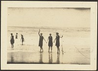 Figures in Bathing Suits at the Beach by Louis Fleckenstein