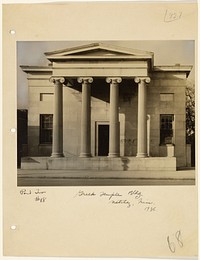 Greek Temple Building, Natchez, Mississippi / Old Commercial Building, Erected 1809, 206 Main Street, Natchez, Mississippi by Walker Evans