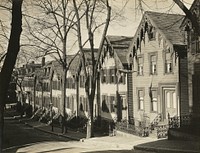 South Boston Street / Wooden Houses, Boston by Walker Evans