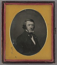 Portrait of a Man with Long Hair and Chin Beard