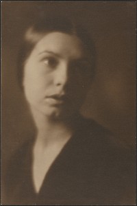 Portrait of a Woman with Tilted Head by Louis Fleckenstein