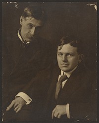 Portrait of Two Men in Suits by Louis Fleckenstein