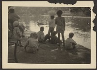 Children at Lakeside by Louis Fleckenstein