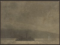 Seascape with Ship by Louis Fleckenstein