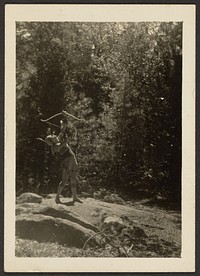 Archer in Woods by Louis Fleckenstein