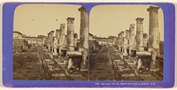 Portique est du temple de Vénus, Pompei by Jules Andrieu