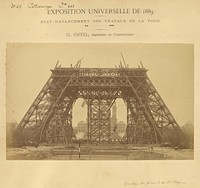 Construction of the shafts of the first level by Louis Émile Durandelle