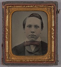 Portrait of a Boy in Large Bow Tie