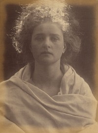 Aurora, Goddess of the Morning, Study of Emily Peacock by Julia Margaret Cameron