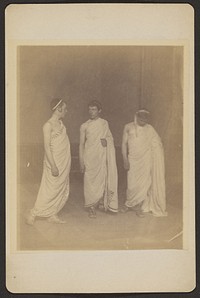 [Three figures in Classical Costume]. by Thomas Eakins