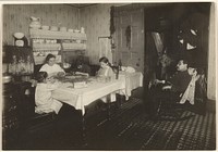 Home Workers - Cracking Nuts, New York City by Lewis W Hine