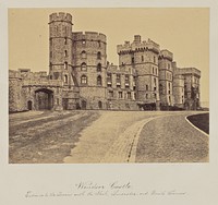 Windsor Castle. Entrance to the Terrace with the York, Lancaster and Devil's Towers. by Arthur James Melhuish