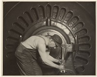 Power House Mechanic. by Lewis W Hine
