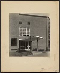 Wheaton College: Plimpton Entrance, Student Alumnae Building by Walker Evans