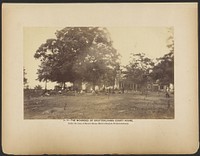 No. 124. Wounded of Spotsylvania Court House, Under the trees at Marie's House, Marie's Heights, Fredericksberg. [May 1864]. by A J Russell