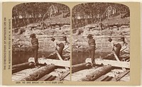 The Camera's Story of Raftman's Life on the Wisconsin. We are broke up. Take our line. [Bennett's use of rubber band on shutter] by Henry Hamilton Bennett