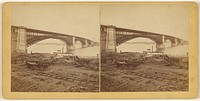 View of bridge, possibly at St. Louis, Missouri, over the Mississippi River by Robert Benecke