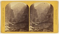 The mouth of Kanab Creek. The beds of the Colorado River and its tributary here lie in gorges cut by the running water... by William H Bell
