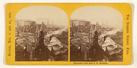 Panorama from New P.O. Building. [Boston, Nov. 9 and 10, 1872. The Summer Street Fire.] by James Wallace Black