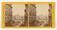 Water Street from Devonshire Street looking to Liberty Square. Boston, Nov. 9 and 10, 1872. The Summer Street Fire. by James Wallace Black