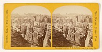Panorama from New P.O. Building [looking to Liberty Square. Boston, Nov. 9 and 10, 1872. The Summer Street Fire.] by James Wallace Black