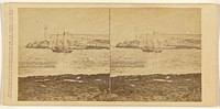 An Instantaneous View. The Harbor of Havana, with an English Yacht running out past the Moro [sic] Castle. by George N Barnard, Edward and Henry T Anthony and Co and Kuhns