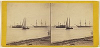 Russian Frigate, Government Transport, and Schooner, North River. by Edward and Henry T Anthony and Co