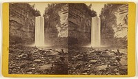 Scenery of Ithaca and Vicinity, N.Y. Taughannock Fall - 215 feet high. From the lower Ravine. by Edward and Henry T Anthony and Co