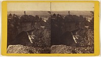 Looking down from the Chimney Rocks, the Tunnel in the foreground, top of Ithaca Fall in the Middle, the inlet and west hill... by Edward and Henry T Anthony and Co