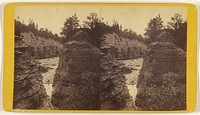 "The Notch," Sugar Loaf Rock - Lower Fall - Genesee River, Portage, N.Y. by Edward and Henry T Anthony and Co