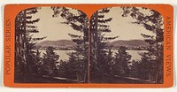 Schroon Lake from Isola Bella Observatory. [The Adirondacks] by Edward and Henry T Anthony and Co