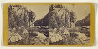 Scenery at Little Falls, on the Mohawk, New York. - Profile Rock, West Side. by Edward and Henry T Anthony and Co