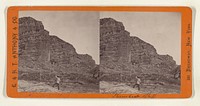 Steamboat Bluff, 800 Feet High, Echo Canyon. Union Pacific Rail Road. by Edward and Henry T Anthony and Co