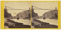 Clifton - Suspension Bridge, From River Bank, No. 2. [Clifton, England] by Francis Bedford