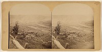 The Great Johnstown Flood, May 31, 1889. A bird's-eye view of Johnstown from the hill-top south of the city... by Robert K Bonine