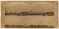 The Great Johnstown Flood, May 31, 1889. A view over the Conemaugh river, just above Johnstown. Ruins of the Gauthier Steel Works. by Robert K Bonine