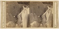 Oberland Bernois. Sauvetage du guide Jean-Michel, tombe dans une crevasse du glacier inferieur de Grindelwald, le 16 Sept...1863 by Adolphe Braun