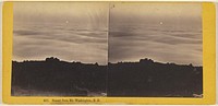 Sunset from Mt. Washington, N.H. by Edward Bierstadt