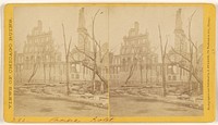 Pacific Hotel, Ruins of the Chicago Fire, 1871 by John Bullock
