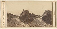 Canton des Grisons. Vallee de Domleschg; vue prise de l'entree de la Via Mala. by Adolphe Braun