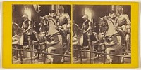 The Tower of London. The Horse Armory...Equestrian figures of Kings and Warriors clad in complete suits of armour of the period. by James Davis Burton