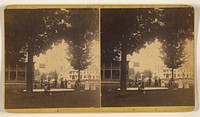 Fountain from Main Street, Newfane, Vermont by Lucius H Cathan