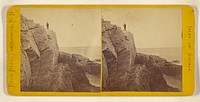 Isles of Shoals. [Man standing at edge of cliff] by Davis Brothers