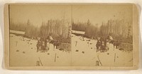 Snow scene, Katahdin Iron Works, Maine by William P Dean