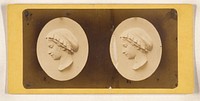 Palmer Marbles. Cameo of bust of woman wearing cap by P C Duchochois