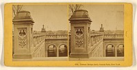 Terrace Bridge Arch, Central Park, New York. by Benjamin West Kilburn