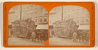 Load of wood containing 11 3/4 cords, drawn into Keene, N.H. by Jotham A French